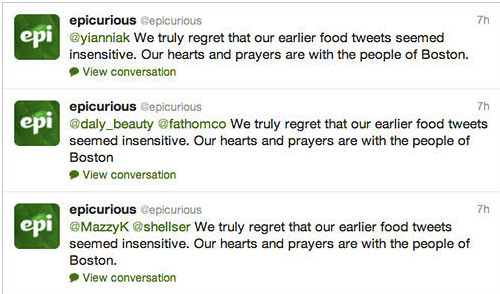 Epicurious apology 2013