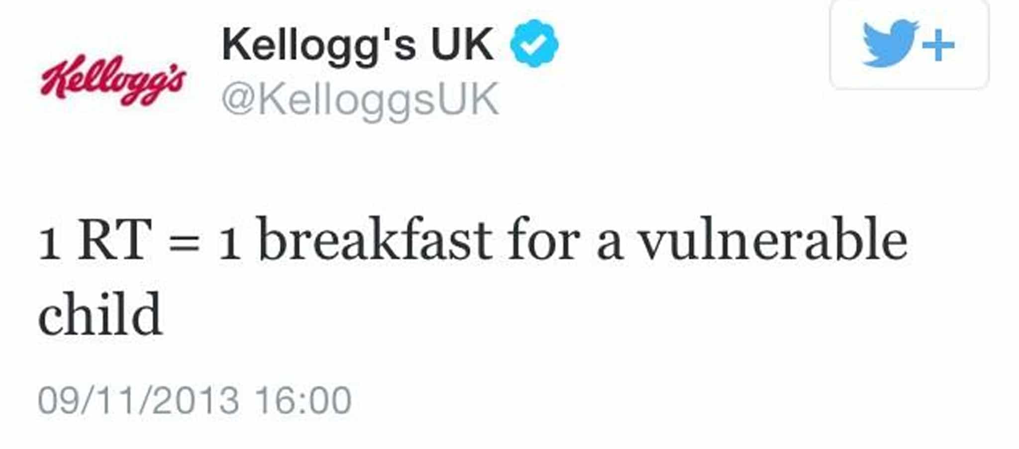 Kellogs tweet fail 2013