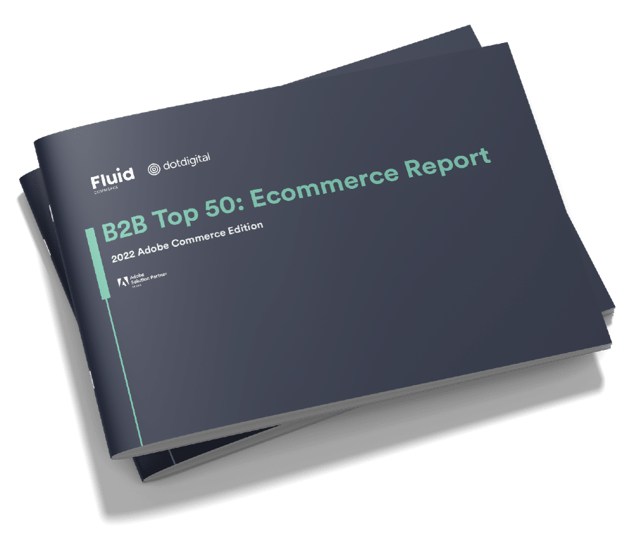 Front cover of the B2B Top 50 Ecommerce Report 2022